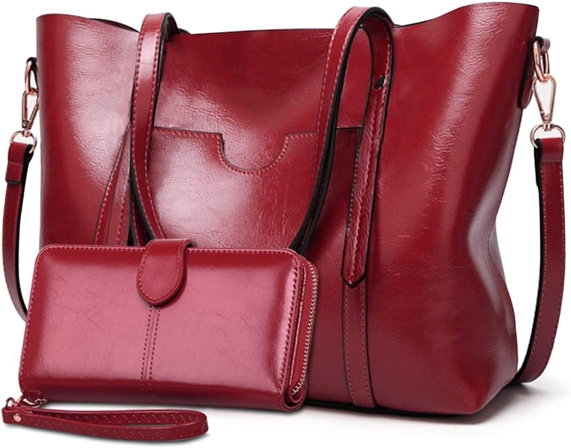 Purses and Handbags for Women Large Shoulder Tote Satchel Purse Work Bags with Matching Wallet