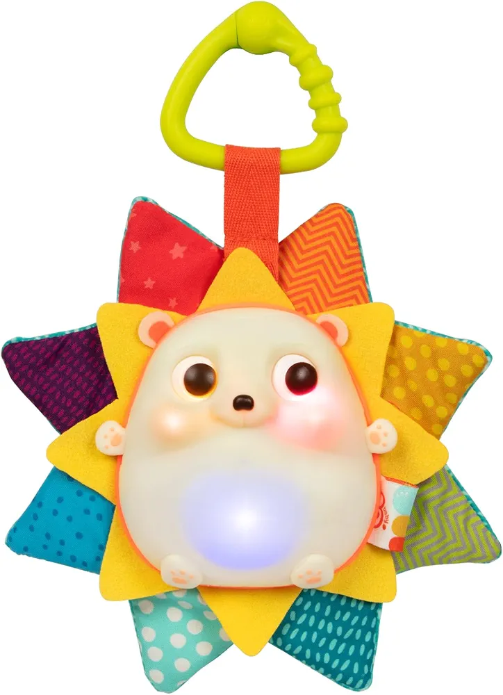 B. toys- B. baby – Baby Musical Light-Up Hedgehog Toy with Lights & Sounds – Sensory Toy for Newborns, Babies – Music & Glowing Lights –RainGlow Buddy- 0 Months +
