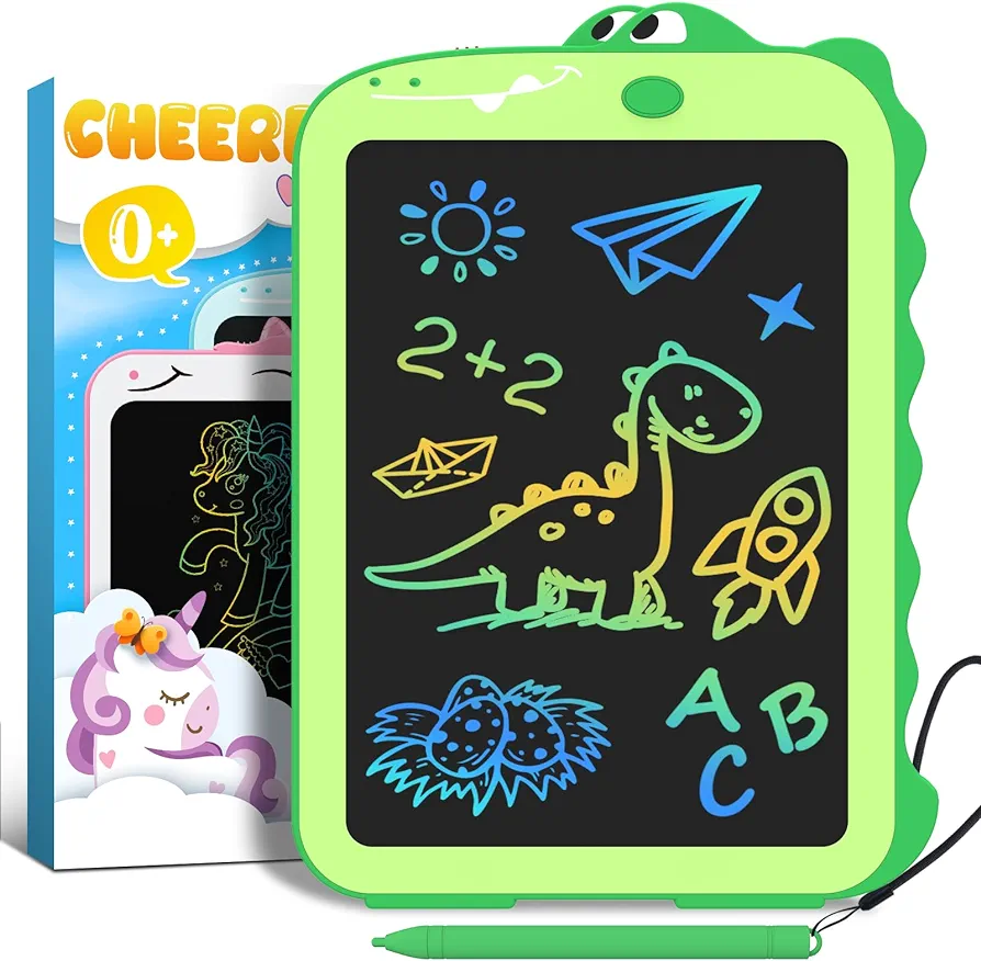 LCD Writing Tablet Kids Toys 8.5" Toddler Toys Learning Drawing Board Dinosaur Toys for 3 4 5 6 7 Year Old Boys Girls Birthday Gifts Idea Light Doodle Pad Valentines Day Gifts for Kids Easter Gifts