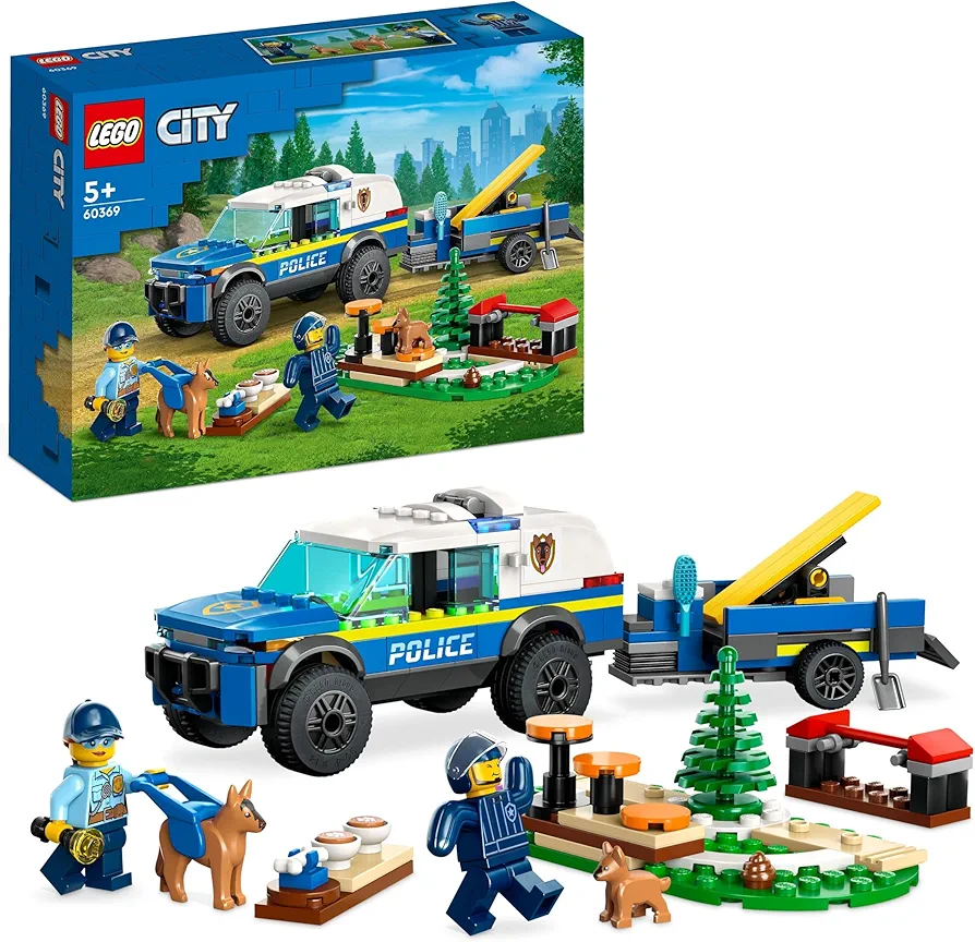 LEGO City Police Dog School 60369 Toy Blocks, Present, Pretend Play, Police, Keisatsu, Boys, Girls, Ages 5 and Up