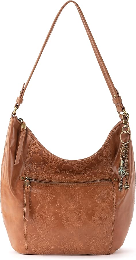 The Sak Sequoia Hobo Bag - Premium Large Leather Women's Handbag for Everyday & Travel - Durable Purse With Zipper Pocket