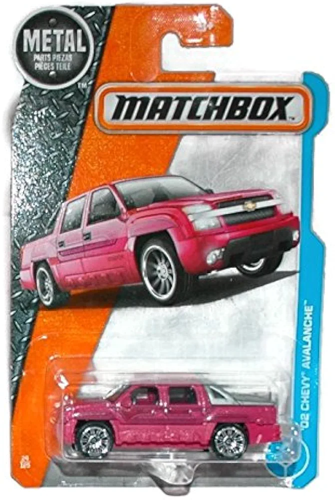Matchbox 2017 MBX Adventure City '02 Chevy Avalanche 24/125, Pink