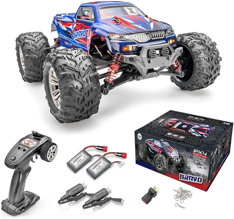 ALTAIR BRAVO 1:16 Scale 4x4 RC Truck [40 Minute Run Time] Dual Battery Expansion | Free Priority Shipping | 20+ MPH Speeds | All-Weather Body and Tires | Great Off Road Fun (Lincoln, NE USA Company)