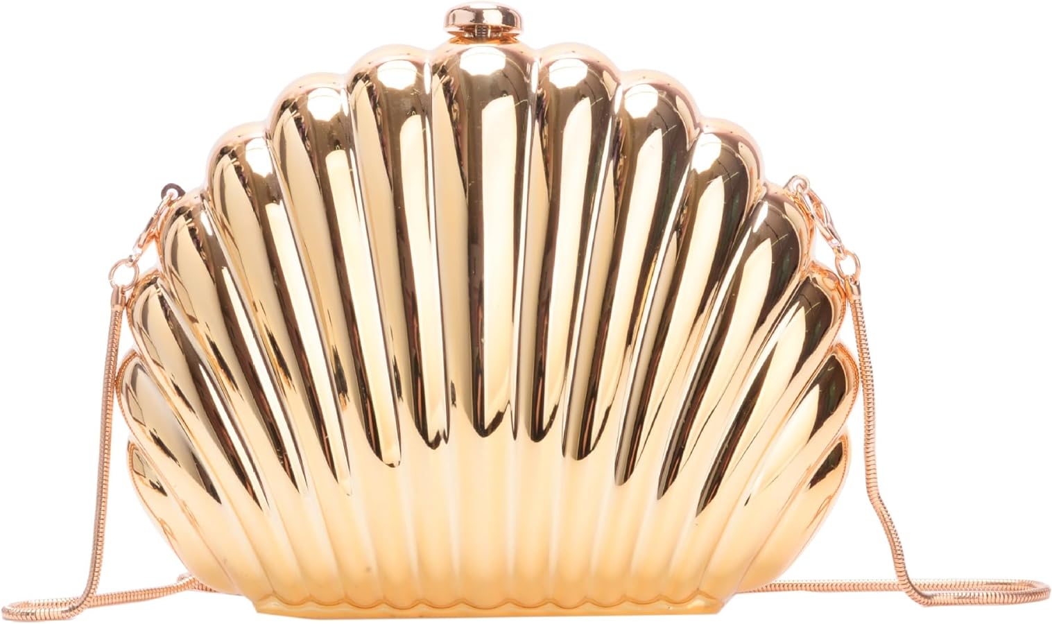 Glitter Seashell Evening Clutch Purse Mini Chain Shoulder Bag Acrylic Shell Pearl Crossbody Bag