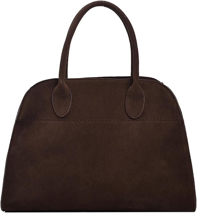 Suede Tote Bag for Women, Women's Suede Purse Vintage Top Handle Bag, Fashion Retro Shoulder Satchel Work Leather Bag